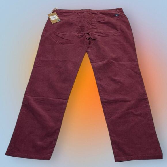 SPERRY Womens 27 Maroon Corduroy Pants NEW - Picture 5 of 6